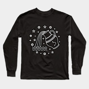 Aquarius Zodiac Long Sleeve T-Shirt